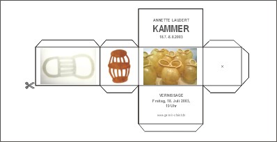VERNISSAGE FR. 18.7.2003, 19h